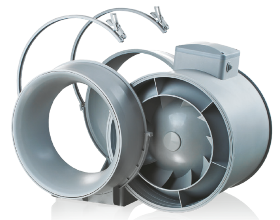 Konstrukce ventilátoru do potrubí Dalap AP 150
