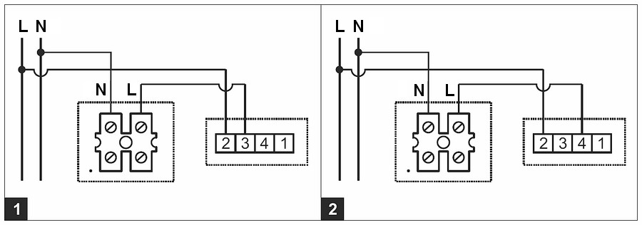 Změna režimu se provádí odlišným zapojením uvnitř termostatu RT-10 (viz manuál)
